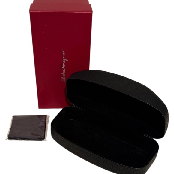 Salvatore Ferragamo sunglasses case and signature box, NEW WITH TAGS